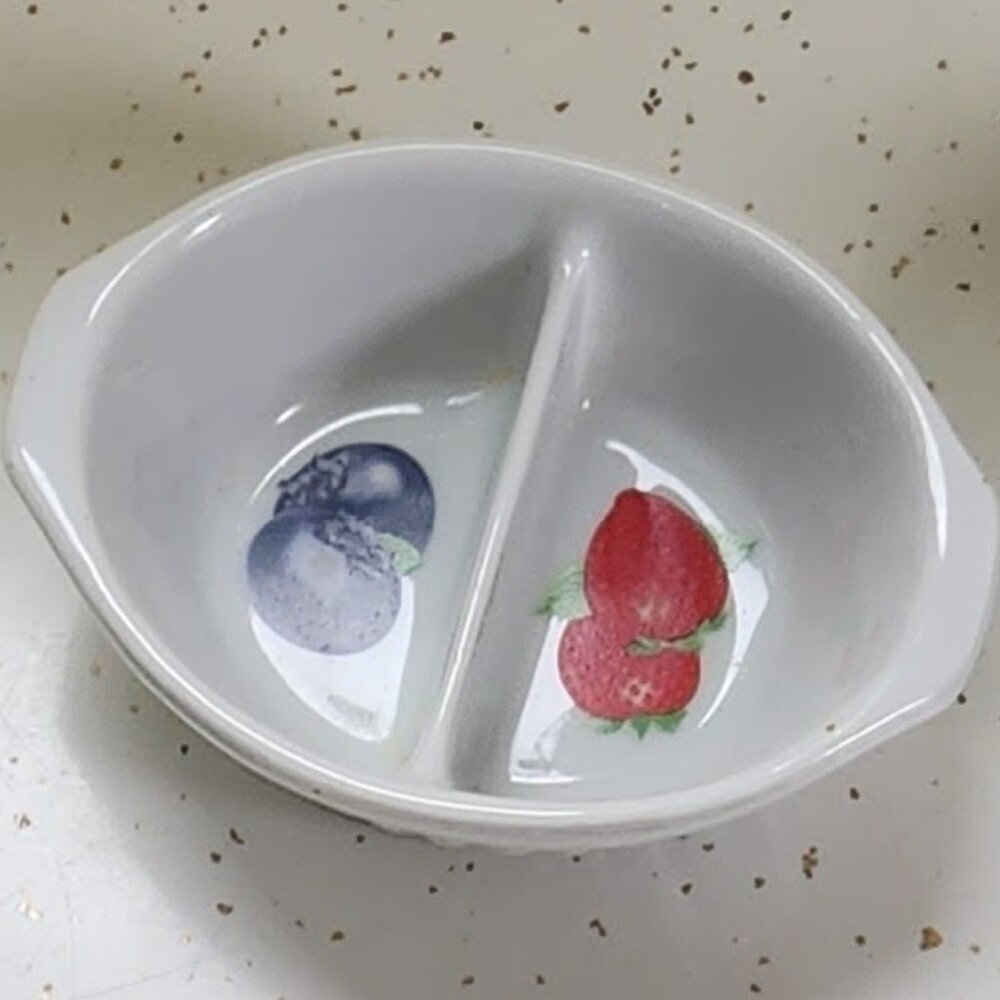 Vintage Small White Jelly Jam Condiments Dish